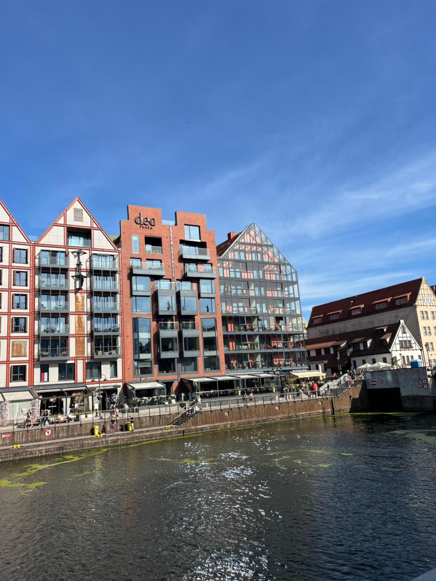 Apartament Chmielna Z Widokiem Na Rzeke Gdansk Exterior foto